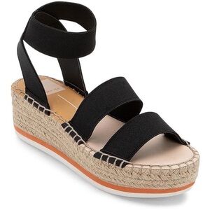 Dolce Vita Black Wedge Sandal
